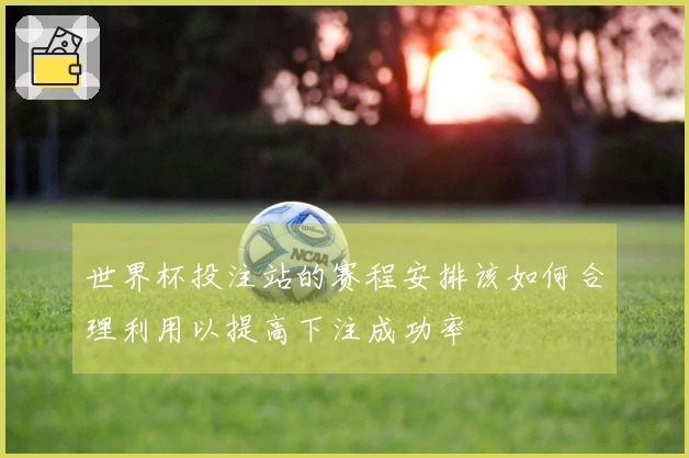 世界杯投注站的赛程安排该如何合理利用以提高下注成功率
